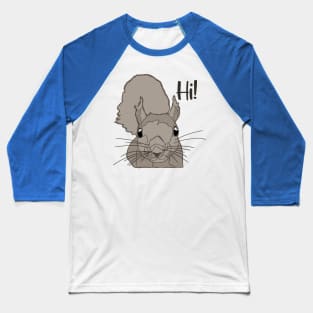 Fox Eastern Gray Japanese Squirrel Lover Squirrel Baseball T-Shirt